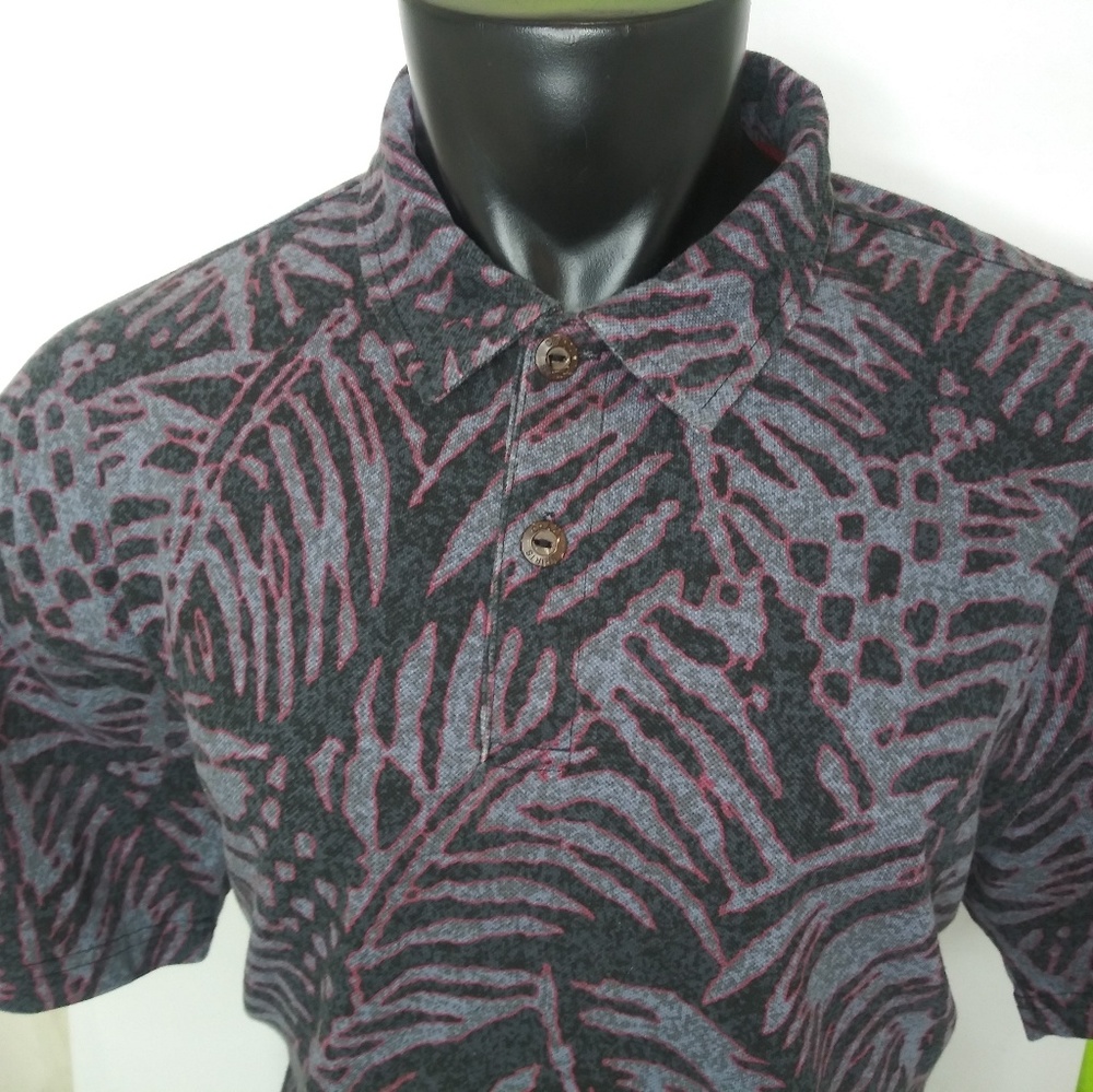 Crazy Shirts Short Sleeve Hawaiian Polo Large